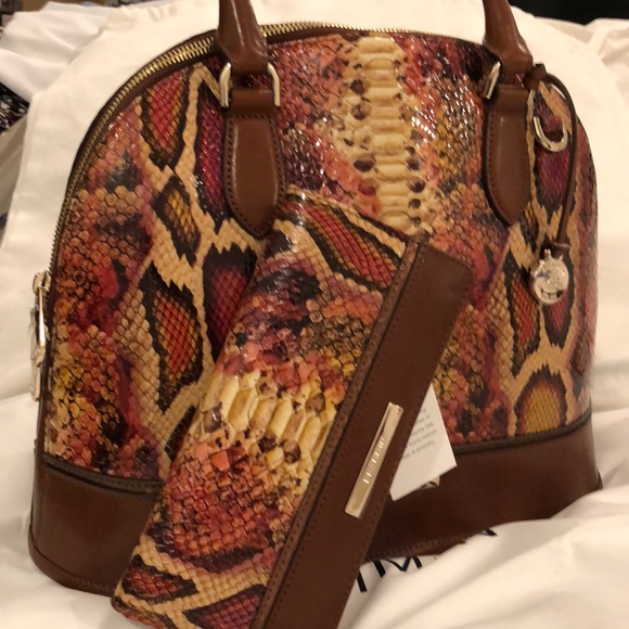 BRAHMIN GEORGINA MULTI BRIDGEPORT BAG with ADY WALLET NWT - Picture 2 of 16